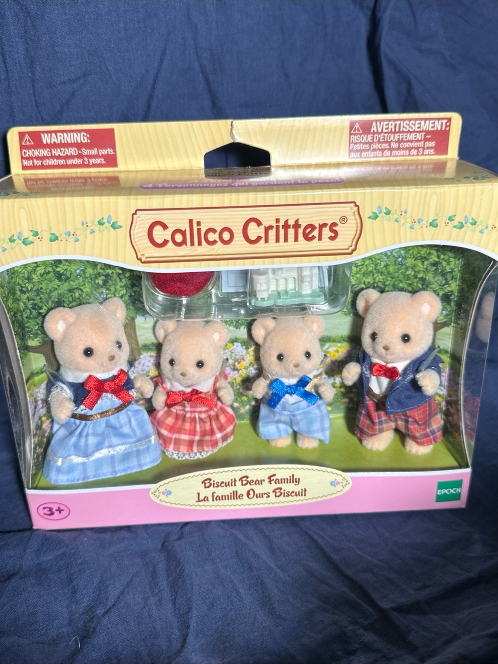Calico Critters Biscuit Bear Family Figure Set - NIB new in box